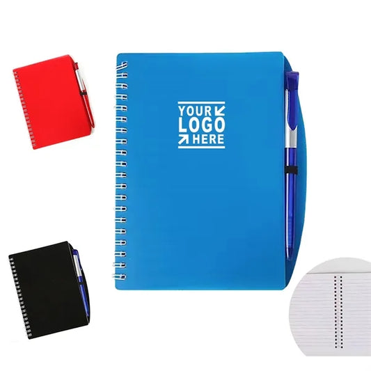 Wave Spiral Notebook and Pen