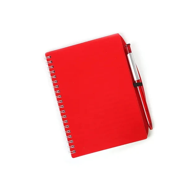 Wave Spiral Notebook and Pen