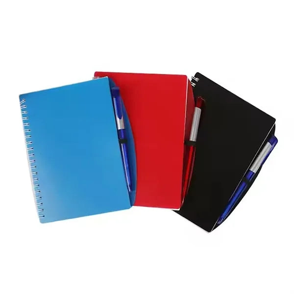 Wave Spiral Notebook and Pen