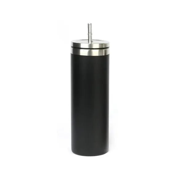 20 oz Vacuum Insulation Travel Tumbler with Steel Straw