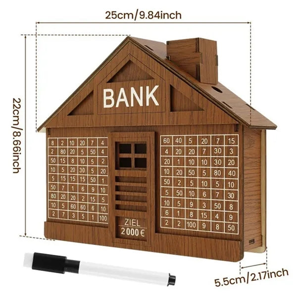 Wooden Coin Bank