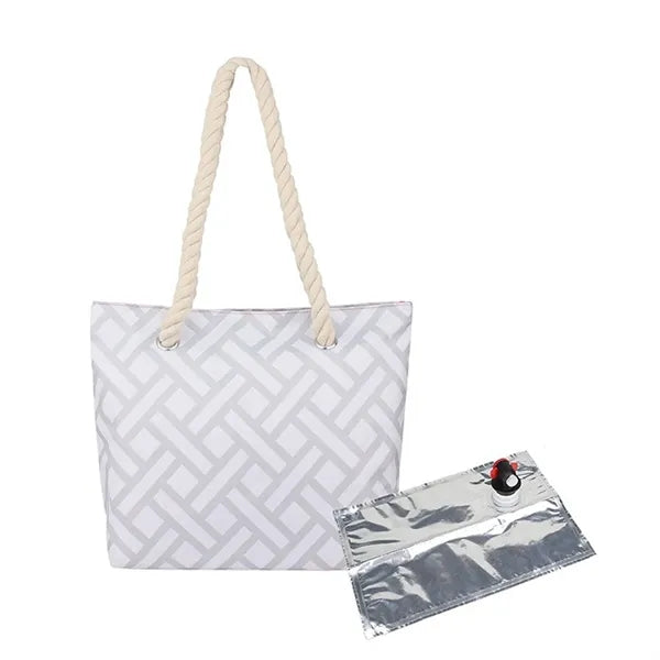 Beach Wine Tote Bag