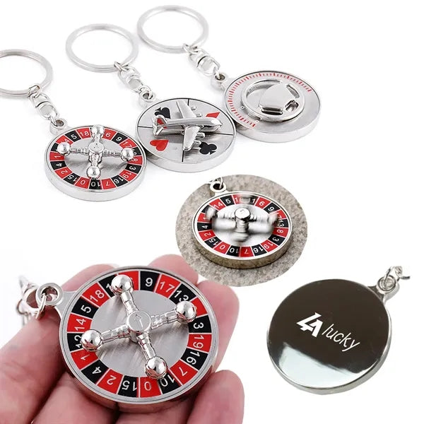 Mini Spinning Roulette Keychain