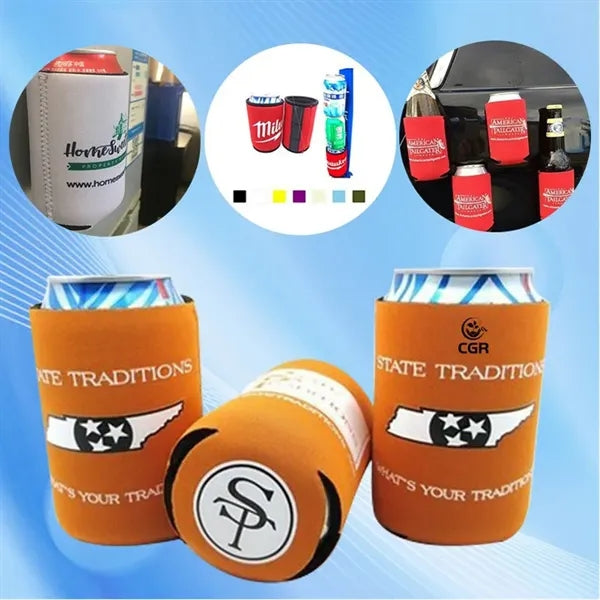 Collapsible Magnetic Neoprene Can Cooler