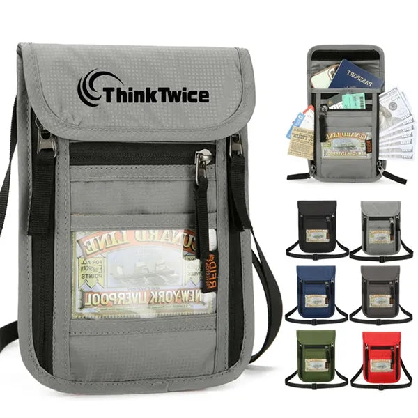 Secure Travel RFID-Blocking Neck Pouch