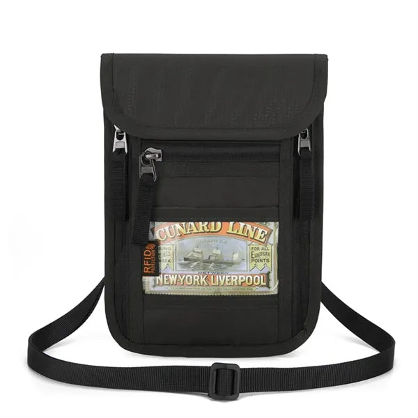 Secure Travel RFID-Blocking Neck Pouch