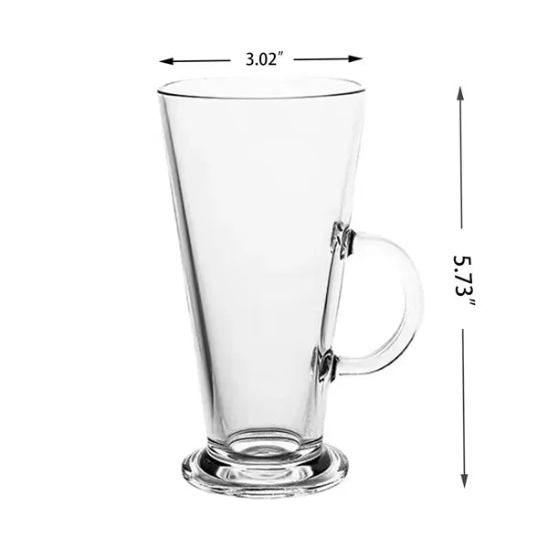 10 oz Classic Transparent Glass Mug