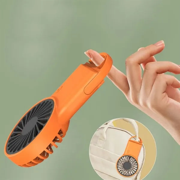 Handheld hook fan, USB fast charging with 3 speed settings