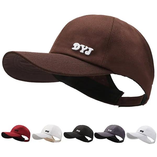 Cotton Half-Empty Top Ponytail Baseball Cap