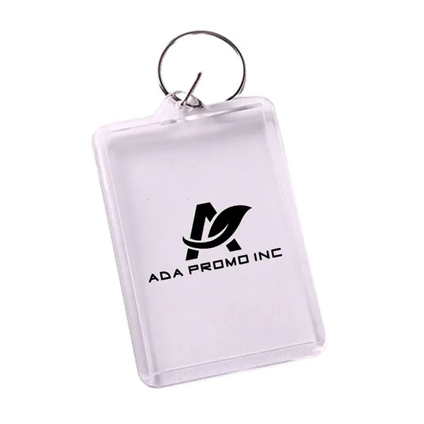 Carry Around Clear Photo Insert Keychain