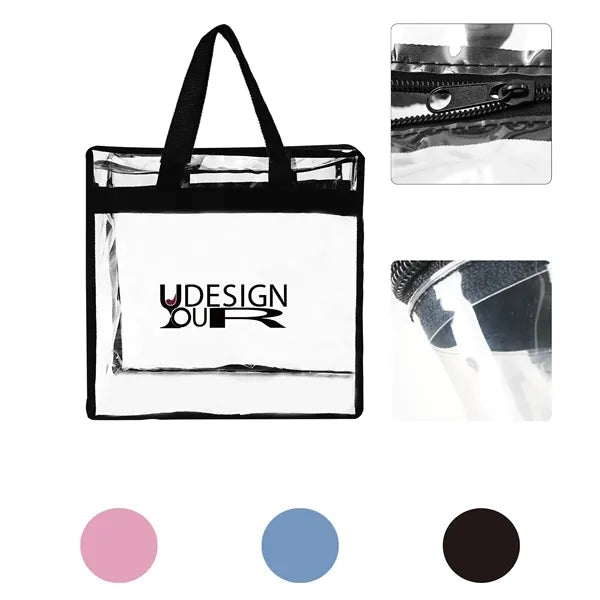 PVC Clear Stadium Tote Bag