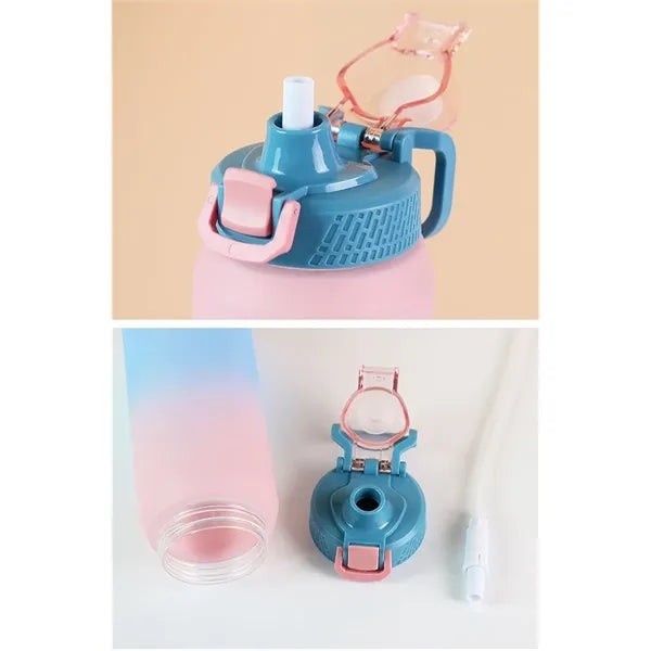 1.5L Large Capacity Sports Bottle with Straw