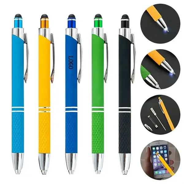 Multifunctional Plastic Click Action Ballpoint Pen