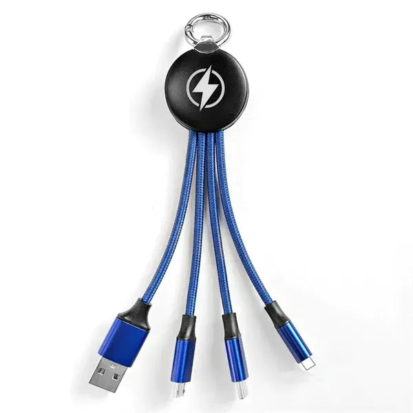 3 in 1 USB Cable Keychain LED Charger