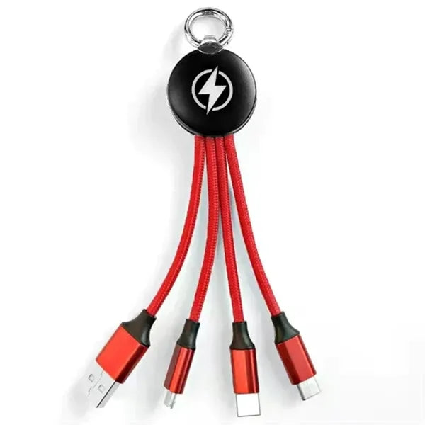 3 in 1 USB Cable Keychain LED Charger