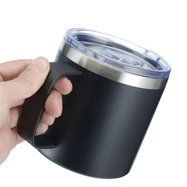 12oz Double Layer Stainless Steel Insulated Mug with Handle