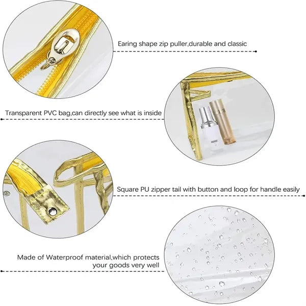 Transparent Toiletry Bags, Comius Sharp 7 Pieces Travel Make