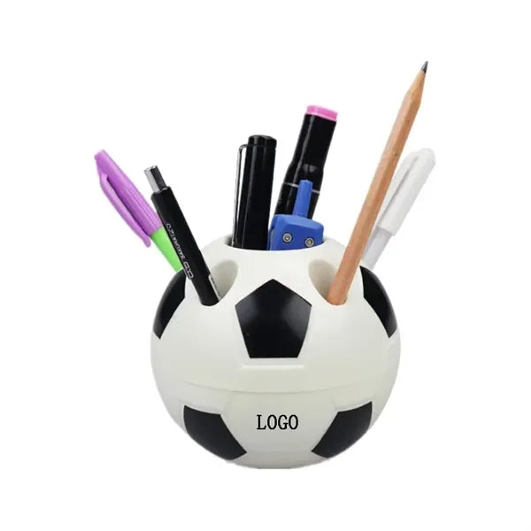 4'' Plastic Soccer Ball Shaped Pen/Pencil Holder