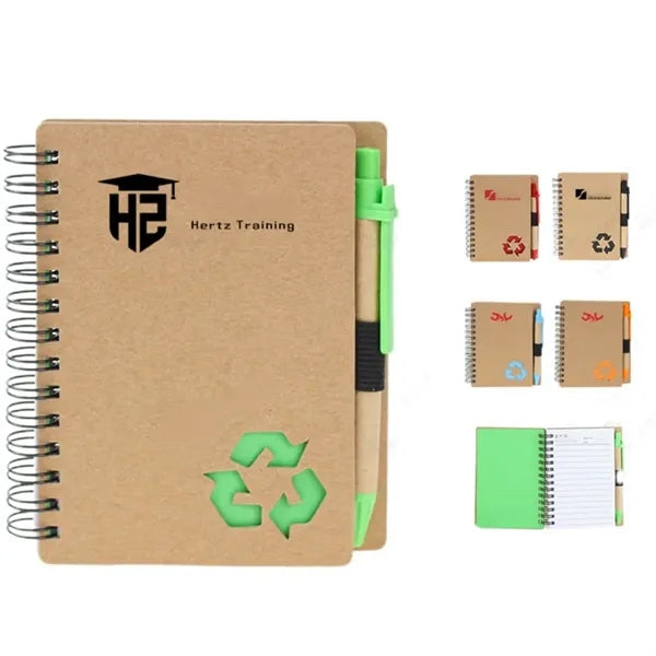 Mini Eco-friendly Notepad With Pen