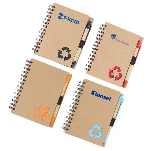 Mini Eco-friendly Notepad With Pen