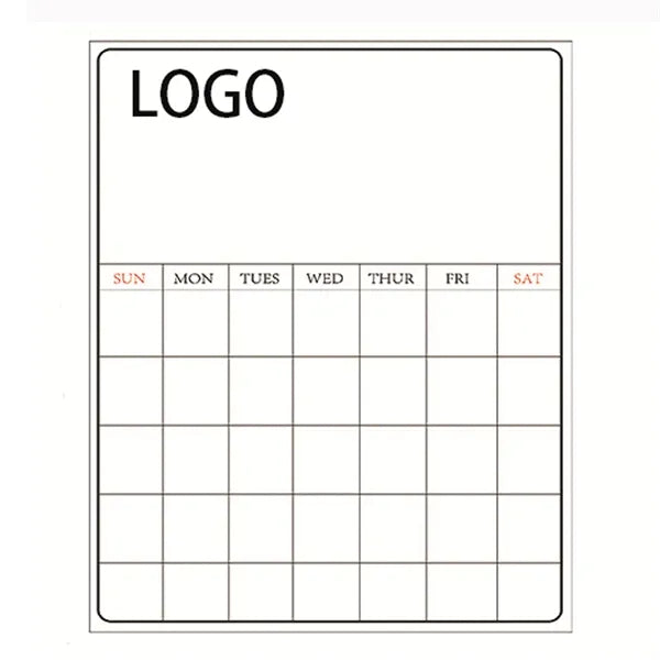 Magnetic Monthly Fridge Calendar