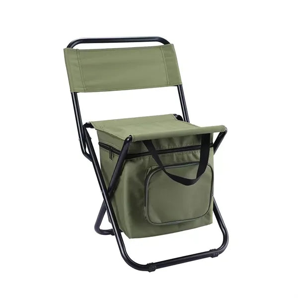 Foldable Camping Chair with Cooler Bag