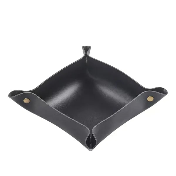 PU Leather Jewelry Valet Tray