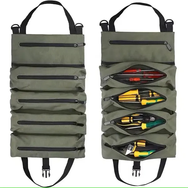Hanging Tool Organizer Carrier Tote Roll Up Kit Bags
