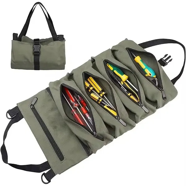 Hanging Tool Organizer Carrier Tote Roll Up Kit Bags