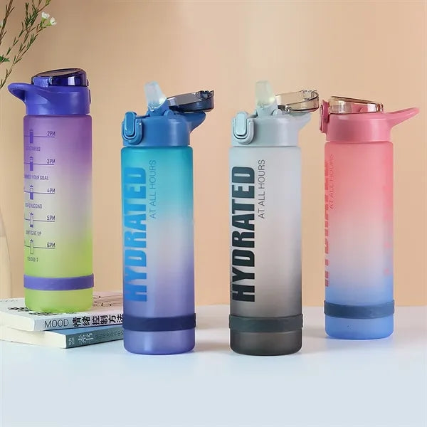 900ml Drinking Water Bottle with Times to Drink