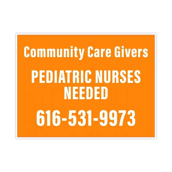 18" x 24" Yard Sign Corrugated Plastic