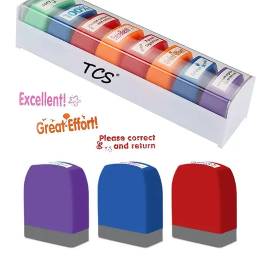 Teacher Stamps Set For Grading Classroom