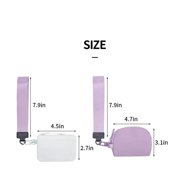 Stylish Two-Pocket Wrist Wallet