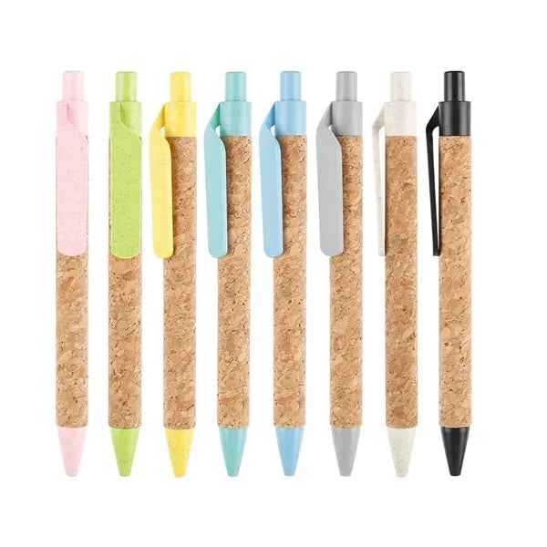 Wheat Straw Cork Retractable Ballpoint
