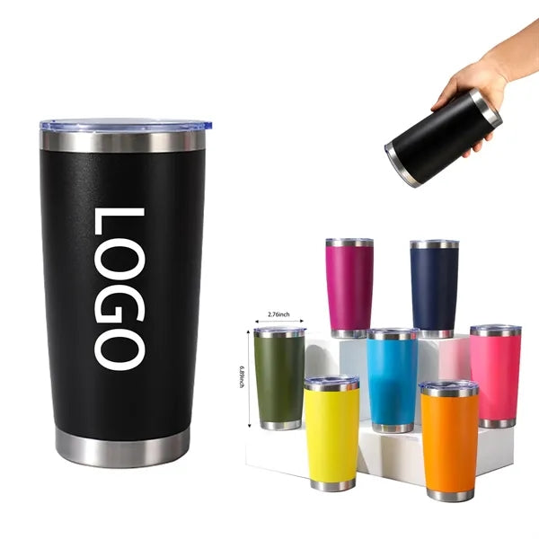 20oz Outdoor Double Layer Stainless Steel Easy Car Mug with