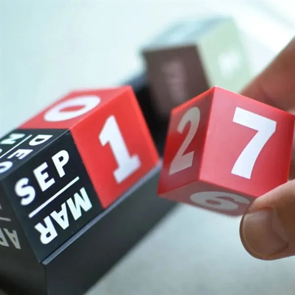 Daily Weekly Monthly Blocks Desk Perpetual Calendar Set