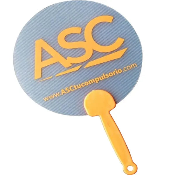 Printed Round Paper Hand Fan for Wedding or Event