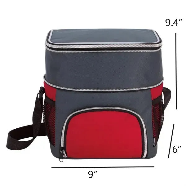 Expandable Double Deck Insulated Water-resistant Lunch Bag
