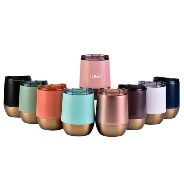 Stainless Steel Wine Tumbler With Lid