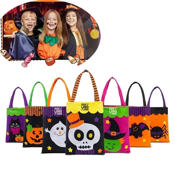 Kids Halloween Trick Or Treat Bags Bat Candy Bucket Basket