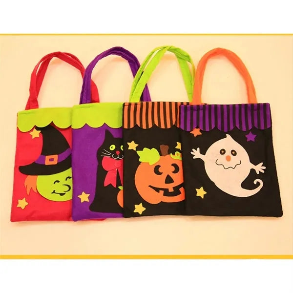 Kids Halloween Trick Or Treat Bags Bat Candy Bucket Basket