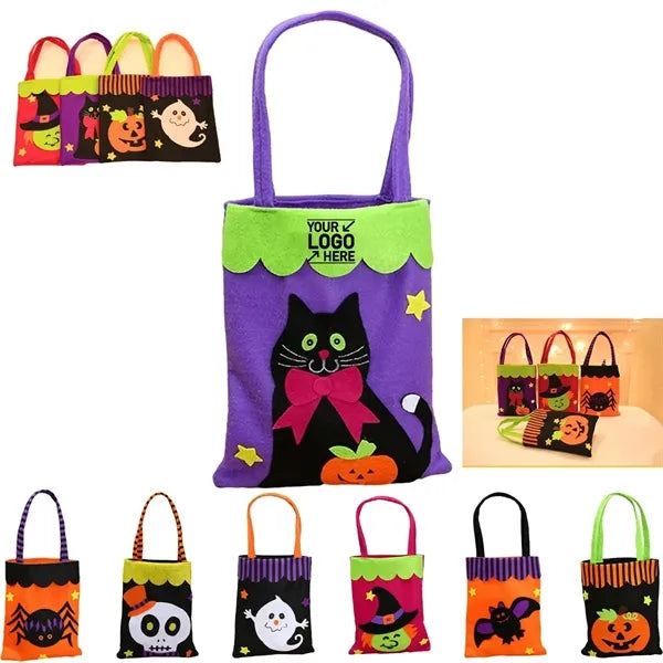 Kids Halloween Trick Or Treat Bags Bat Candy Bucket Basket