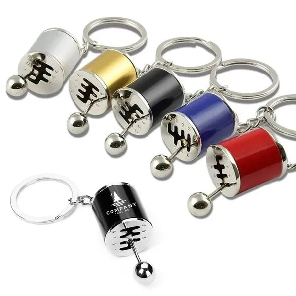 6 Speed Car Manual Gear Lever Keychain