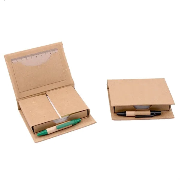 100 Pages Kraft Sticky Notes Portable Memo Pad With Pen