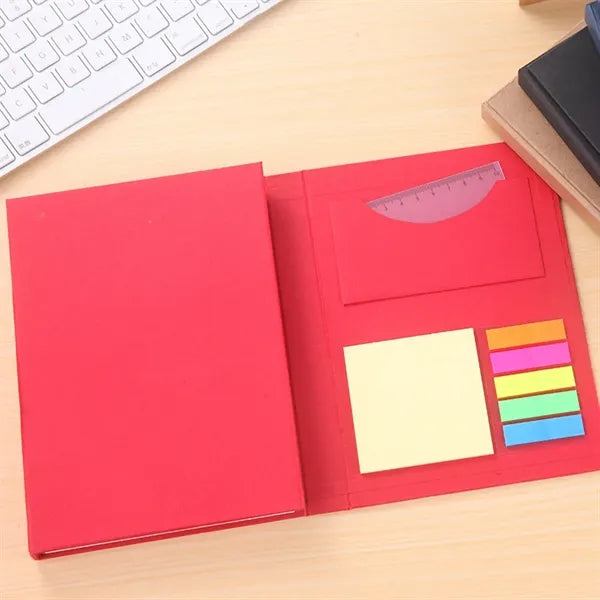 A5 Portable Journal Notebook Sticky Notes With Pen&Ruler