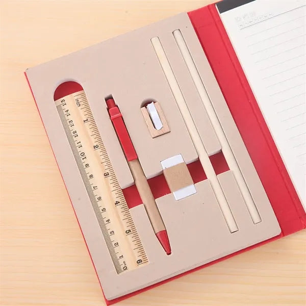 A5 Portable Journal Notebook Sticky Notes With Pen&Ruler