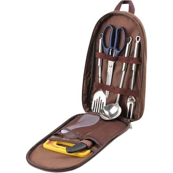 Camping Stainless Steel Cutlery Set of 8