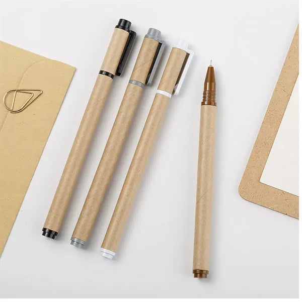 Kraft Paper Barrel Writing Pen