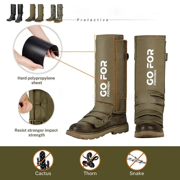 Snake Gaiters for Hunting
