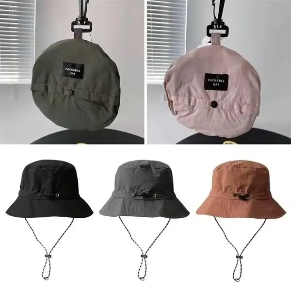 Wide Brim Sun Cap Foldable Beach Bucket Men Hat